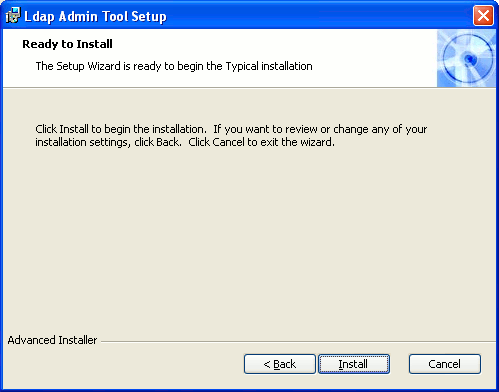 LDAP Admin Tool Windows Install - Step 7