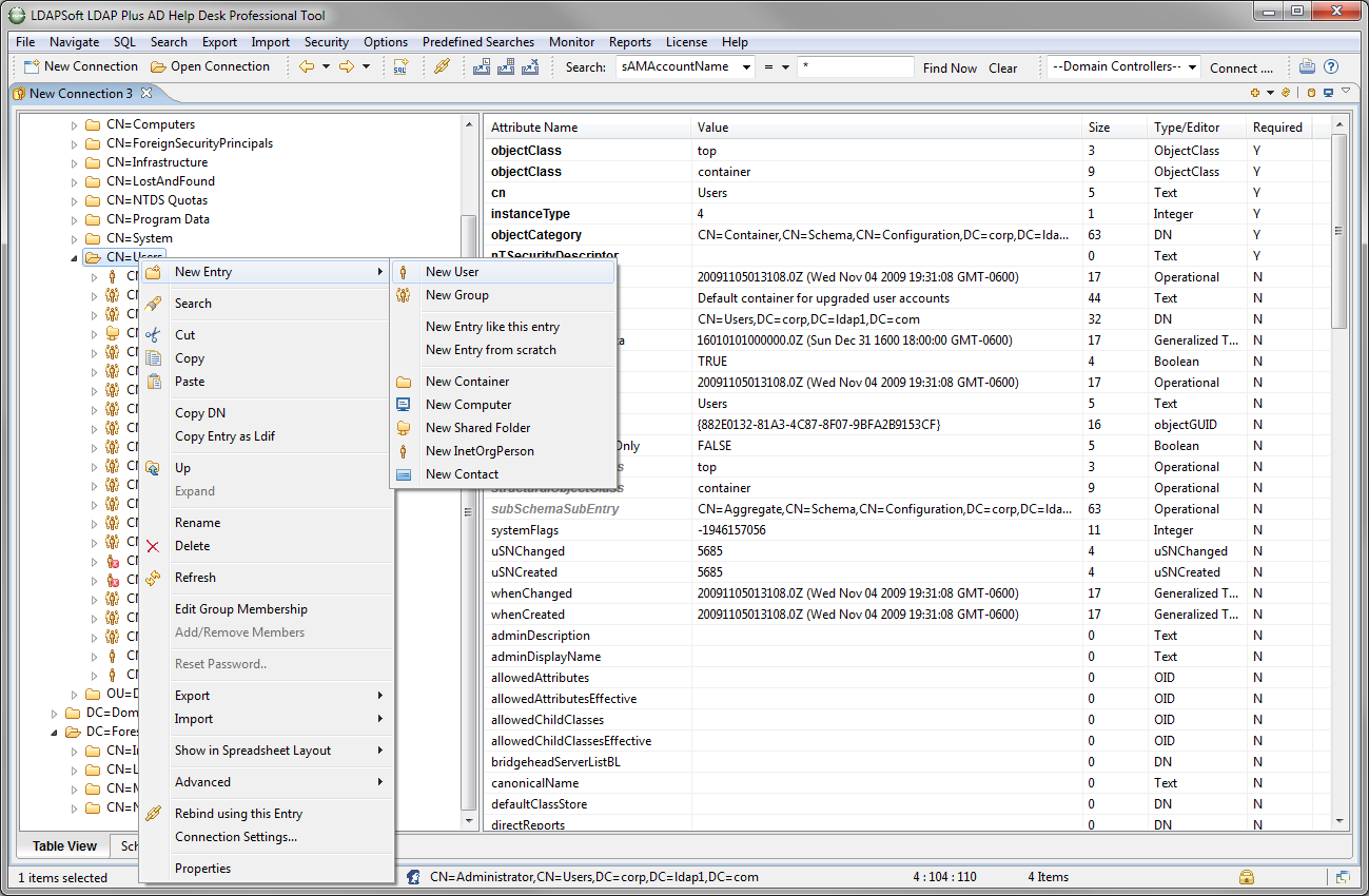 Ldap Plus AD HelpDesk Professional Screenshots